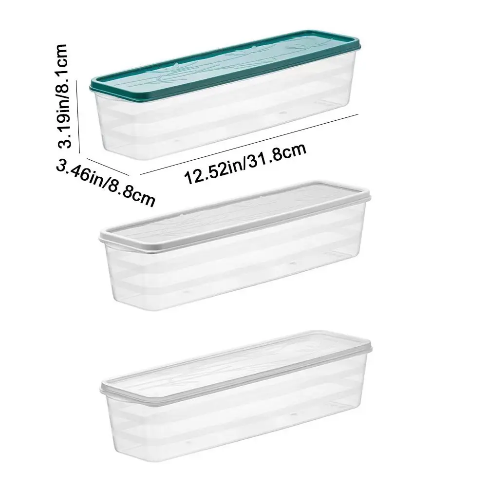 Plastic Noodles Storage Box Rectangular Large Capacity Spaghetti Container Fresh-keeping Sealed Food Storage Container Kitchen