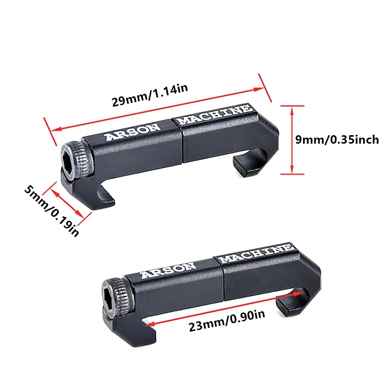 MLOK-Tactical Lanterna Anel Fixture, liga de alumínio Pipe Clamp, caça, Airsoft Acessórios, 25,4 milímetros