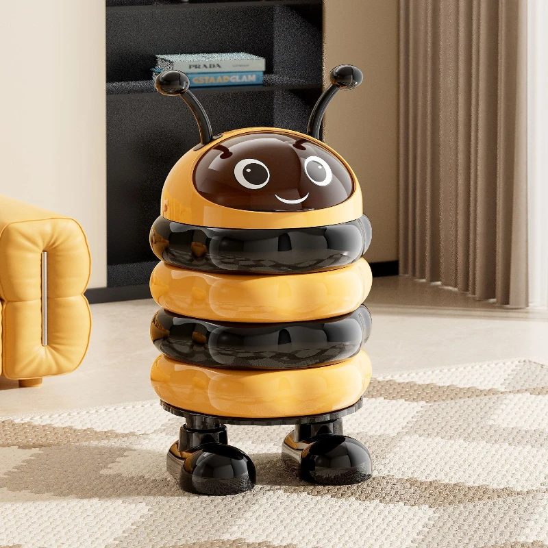 

Large Diameter Anti-odor Waste Bins Large Size Capacity Sliding Opening Lid Waste Bins High Appearance Level Home Basurero JTW