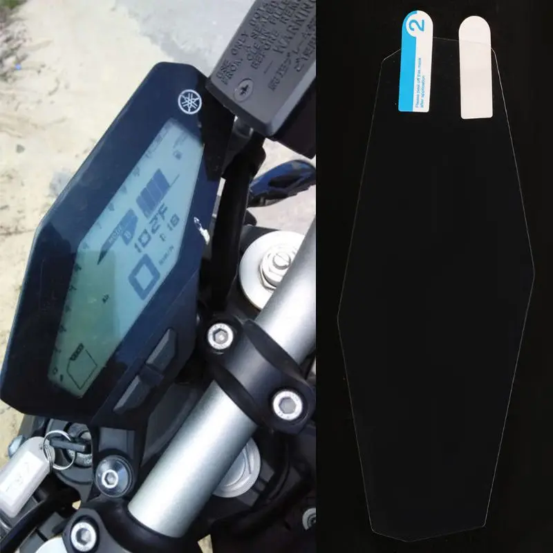 QM82 2Set Screen Anti-scratch Protector Motorcycle Instrument Film for  MT09 MT 09 MT-09 FZ09 FZ 09 FZ-09