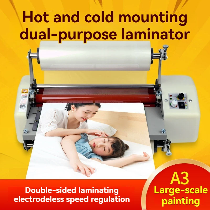 Electric Laminating Machine 9350T Automatic Hot Household Film Photo Cold Peritoneal A3a4 Small Advertising Photo Film Machine
