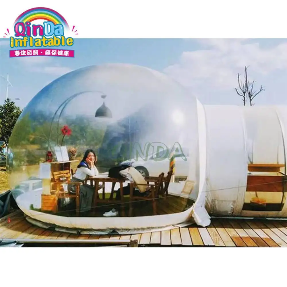 Aufblasbare transparente Casa House Bubble Dome Zelte Aufblasbares Bubble Igloo Zelt