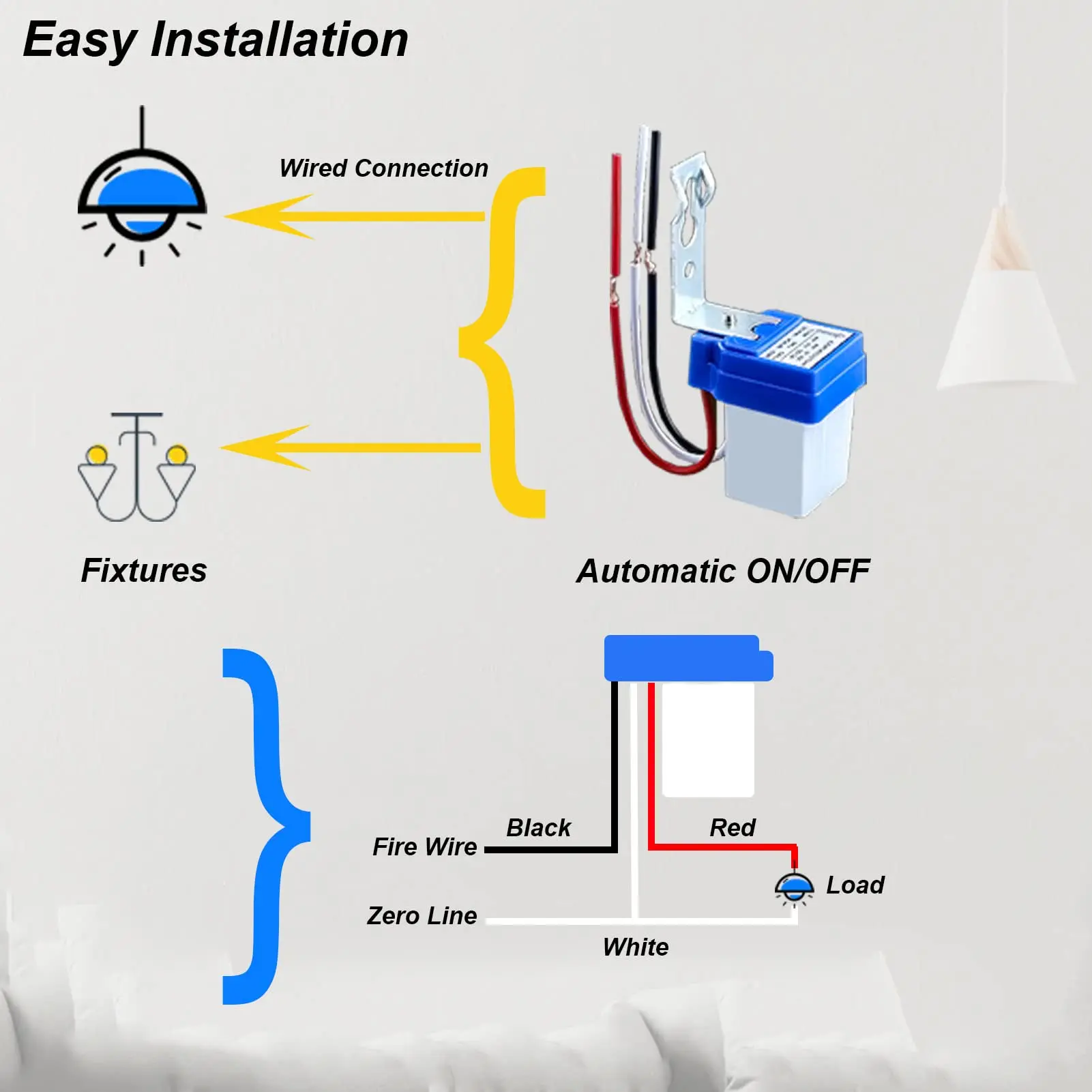 Automatic Auto On Off Photocell street Light Switch DC AC  24V 110V 220V 10A Photo Control Photoswitch Sensor Switch image 3