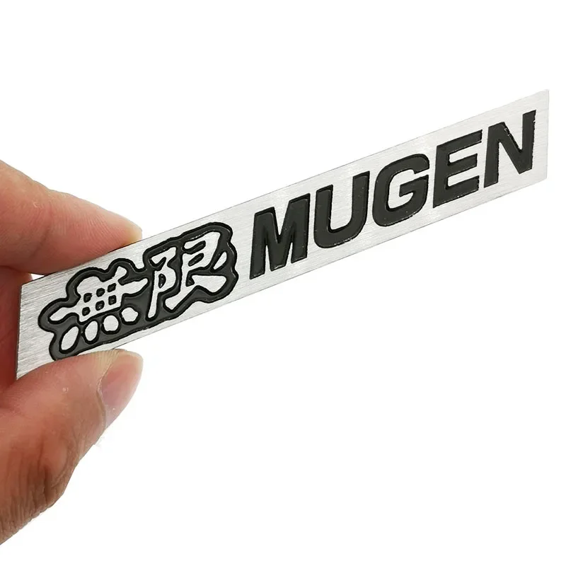 New 3D Aluminum Mugen Emblem Chrome Logo Rear Badge Car Trunk Sticker Car Styling For Honda Civic Accord CRV Fit