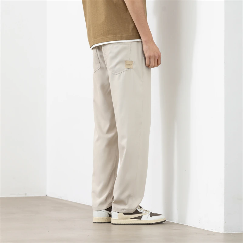 2024 New Ultra-thin Men's Casual Pants Loose Straight-Legged Long Trousers for Summer