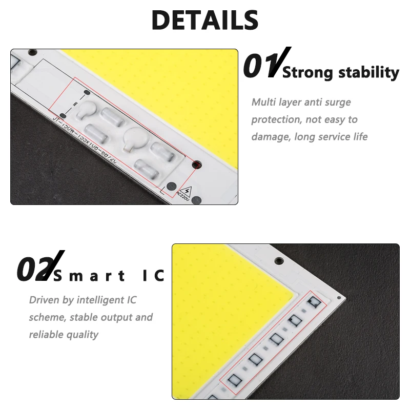 LED Matrix AC110V AC220V 50W 100W 150W 200W  LED Lamp Chip  Input Smart IC Driver Fit For DIY LED Floodlight Spotlight