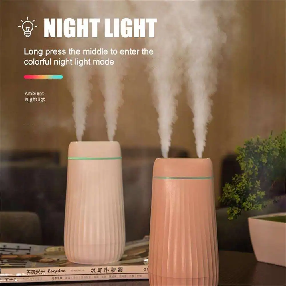 

Air Humidifier 1L Double spray humidifierUltrasonic Aroma Essential Oil Diffuser For Car With USB Aromatherapy Cool Mist Maker