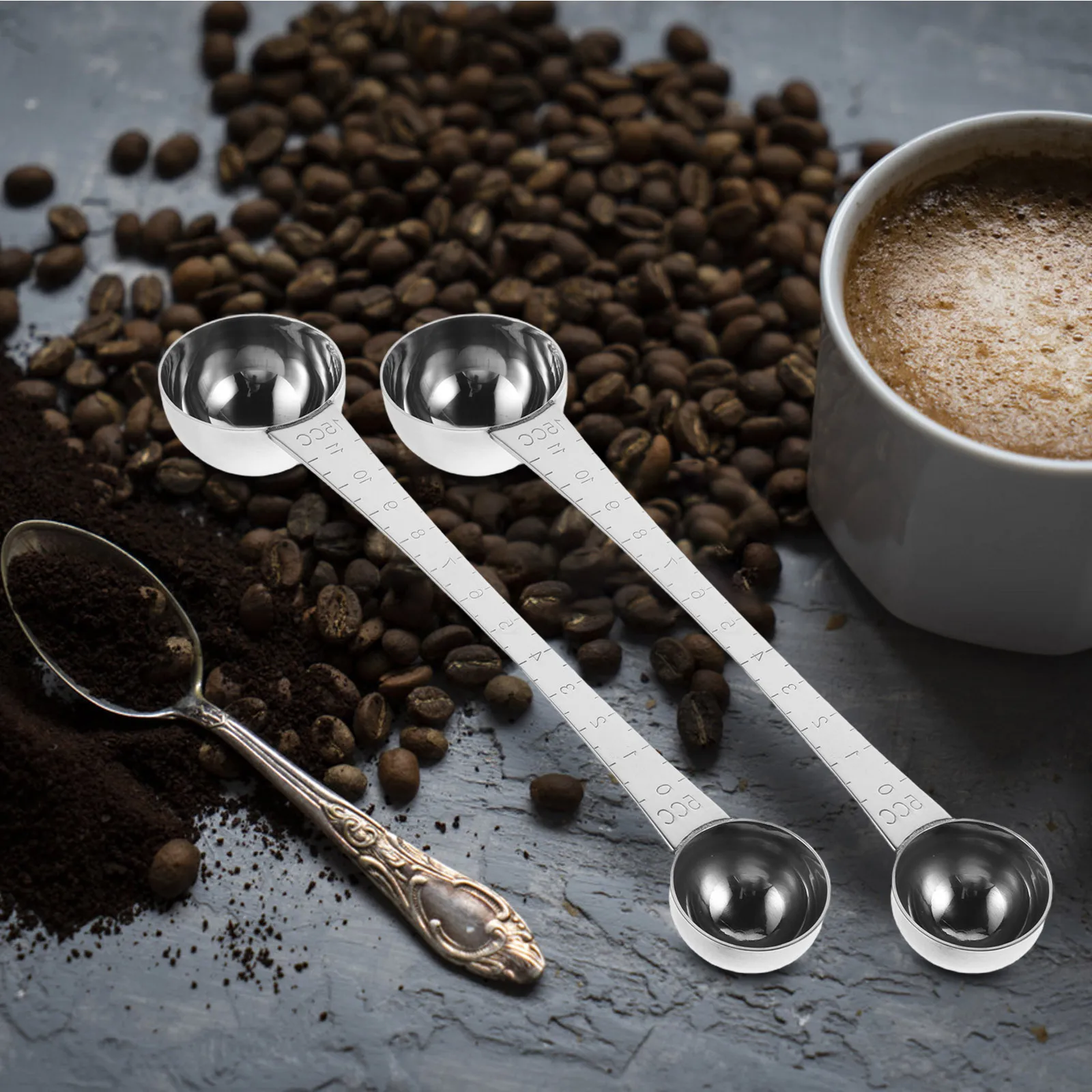 

Stainless Steel Coffee Spoon Set Elegant Design Kitchen Tool for Stirring Sugar Creamer 128 Character Limit Reached