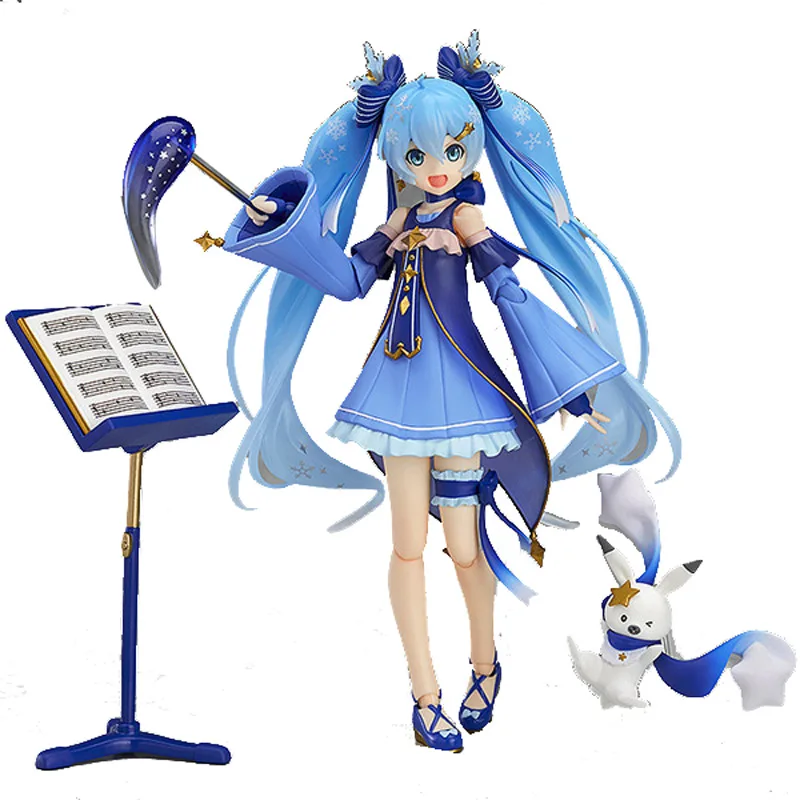 Novo anime hatsune miku móvel boneca brinquedo menina pvc boneca modelo de brinquedo jóias adereços coleção presente