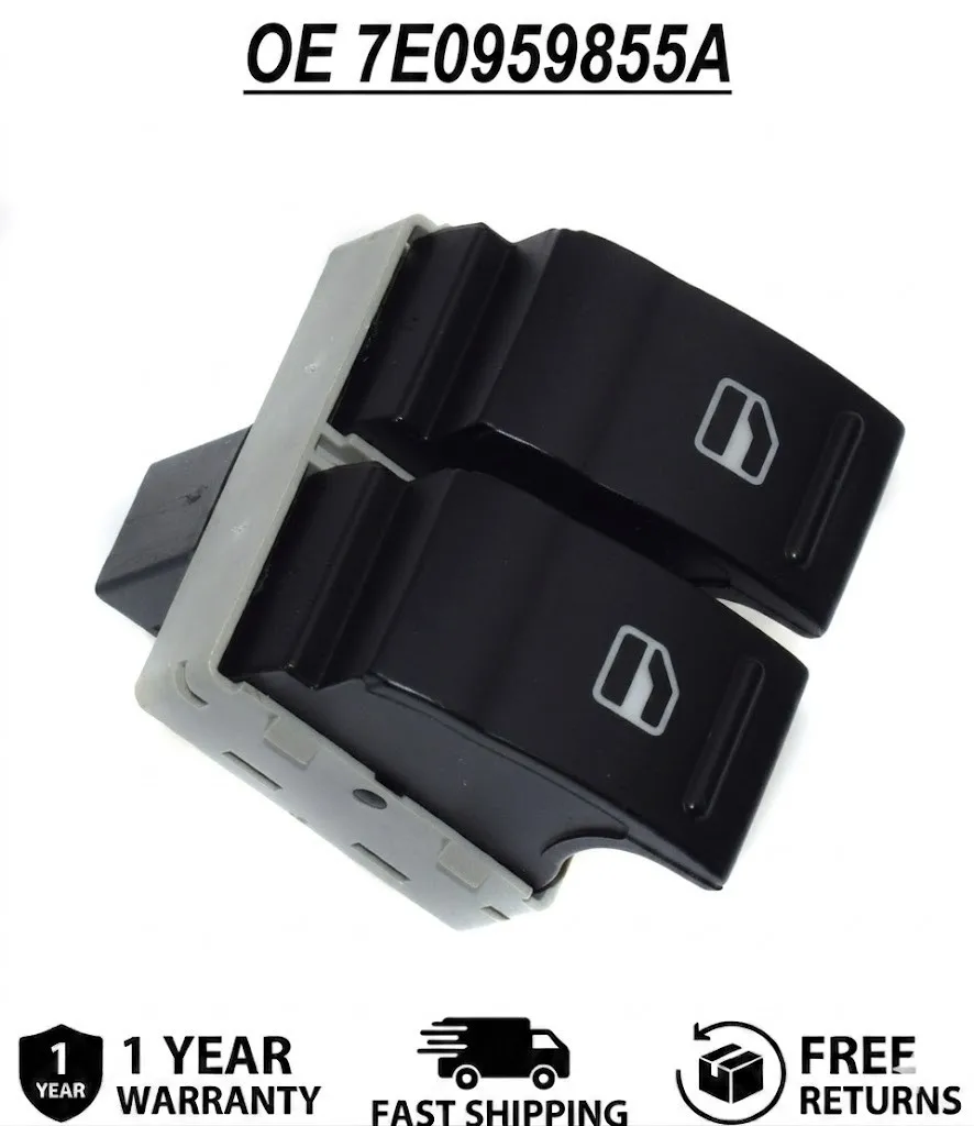 

7E0959855A Front Left Driver Master Power Window Switch For VW Transporter T5 T6 Multivan 2003-2015 Auto Replacement Parts