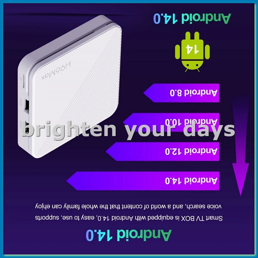 

H313 Smart TV Box Android 14 Smart TV Box Android13 2 ГБ 16 ГБ Wi-Fi6 BT 4K HD Голосовой медиаплеер США Plug-A23U