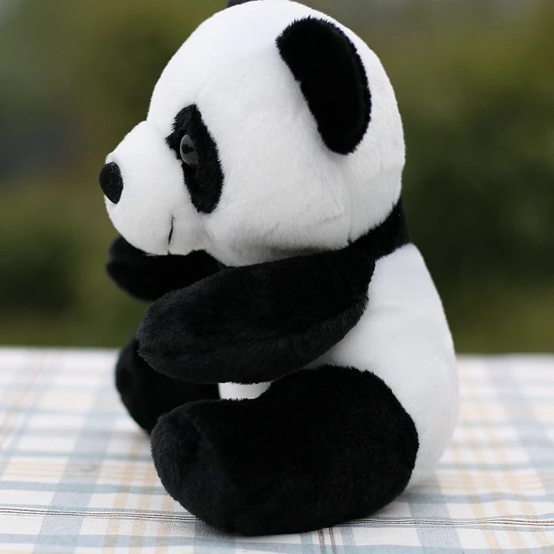 schattige pluche panda speelgoed cartoon zittende panda zachte pop kinderverjaardagscadeau ongeveer 22 cm b2996