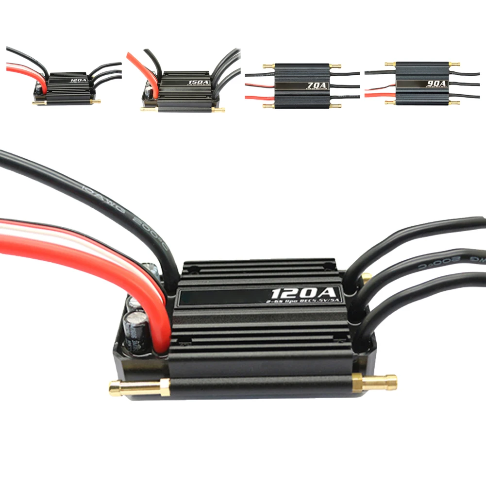 

Brushless ESC 50A 70A 90A 120A 150A ESC Spare Parts For RC Boat Replacement Accessories