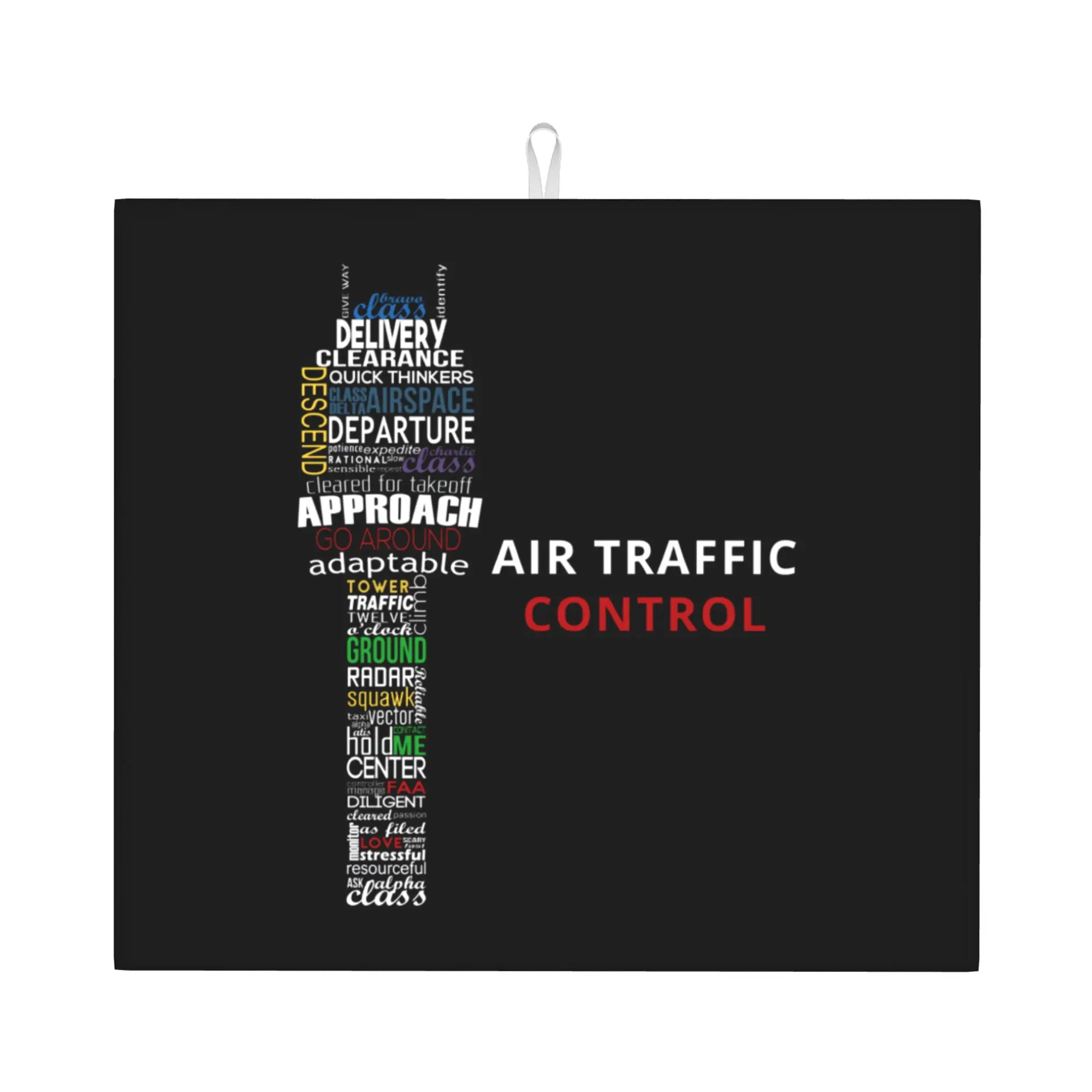 Air Traffic Controller Non‑Slip Waterproof Absorbent Barware Tableware Oil Proof Reusable Pilot Air Fighter Mat For Kitchen