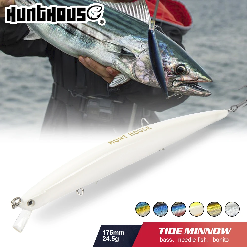Hunhouse Tide Wobbler pececillo flotante 175mm para lubina y lucio - imagen 4
