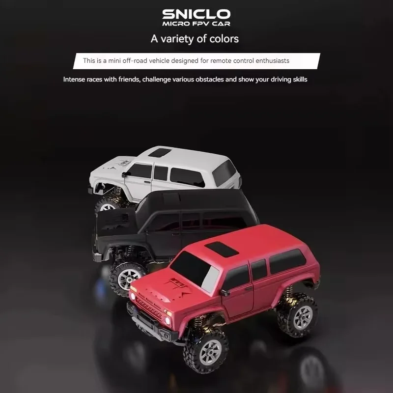 2025 Sniclo Mini Fpv First Person Vision 1:43 Remote Control Car Rc 4wd Holiday Gifts Desktop Toy Off Road Vehicle Enano8031