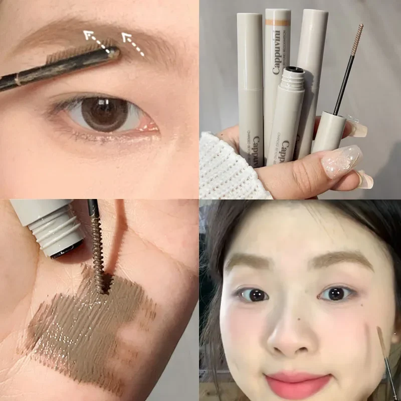 Black Brown Dyeing Eyebrow Cream Waterproof Lasting Natural Liquid Eyebrows Enhancer Tint Mascara Eye Brow Gel Makeup Cosmetics