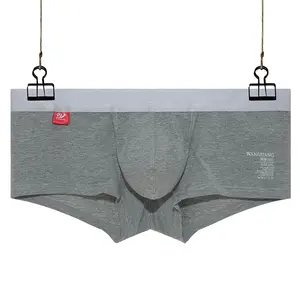 Plus Größe M-XXXL Vorderkleidung männliche männliche Baumwolle sexy Boxer Shorts bequeme Höschen weiche männliche Boxer u Dessous konvex 12 Cueca -Verkauf von Herren mit Eröffnung vor dem Vorgang - №5