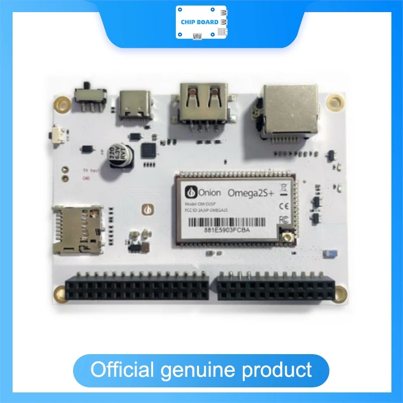 

Отладочная плата Onion Omega2S, стартовая платформа для модулей Omega2S для поверхностного монтажа, идеально подходит для прототипирования, проектов IoT и SBC.