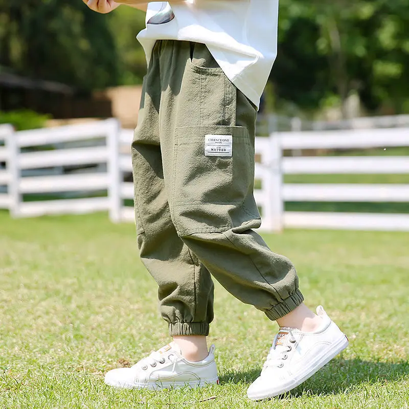 Baby Pants Boys Girls kids clothes Loose Harem Pants Cotton and Linen