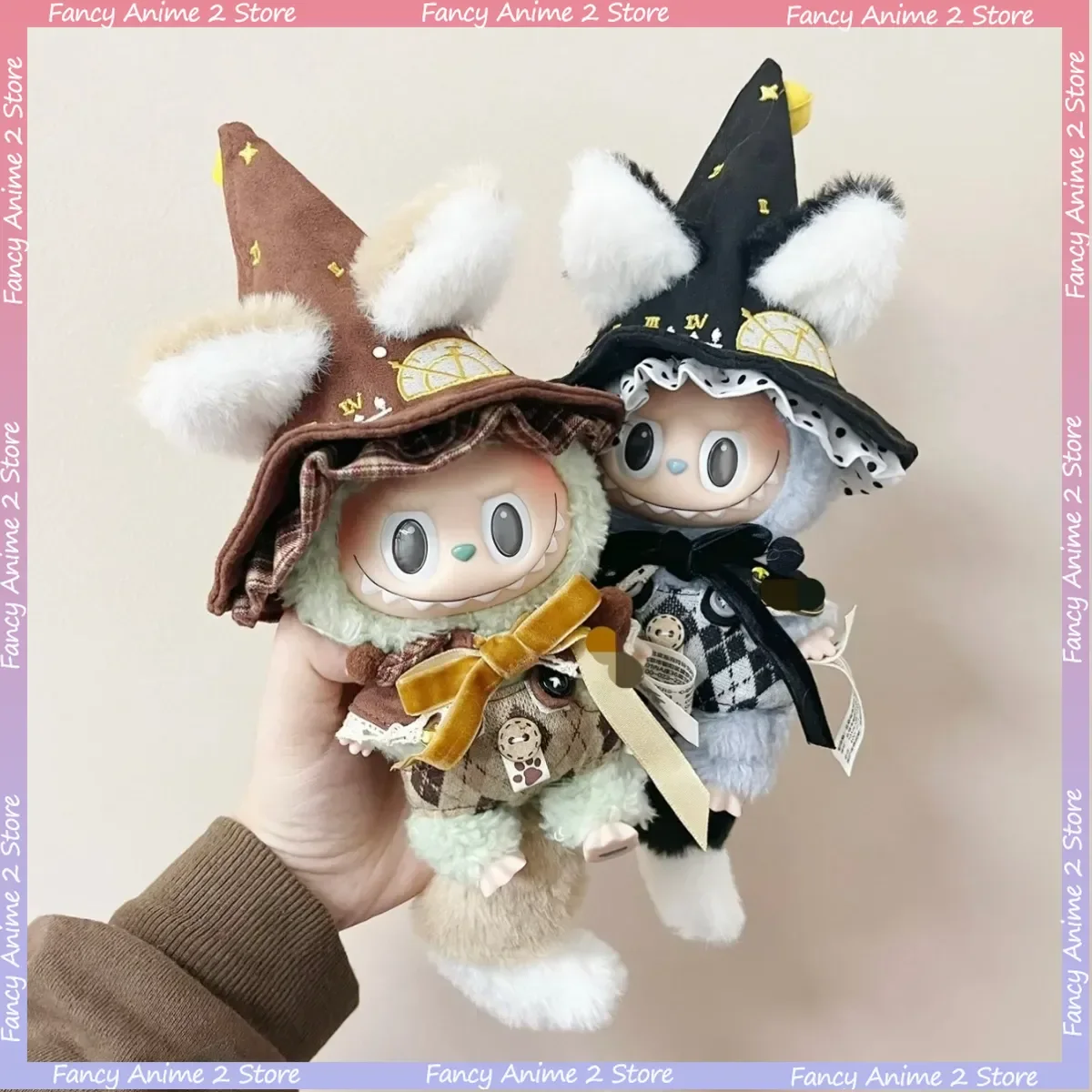 

Kawaii Волшебник Единорог Шляпа Волшебник Плащ Милый Мультфильм Креативный Дизайн Кукольная Одежда Наряд для V1 V2 V3 Labubu Аксессуары Для Кукол