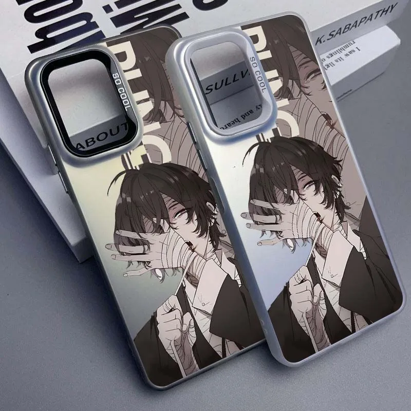 Anime Dazai Osamu Cover For Xiaomi Redmi 14R 14C 13C 13 12 12C 11A 10C 10A 9T 9C 9 8 8A A3 Colored Silver Phone Case