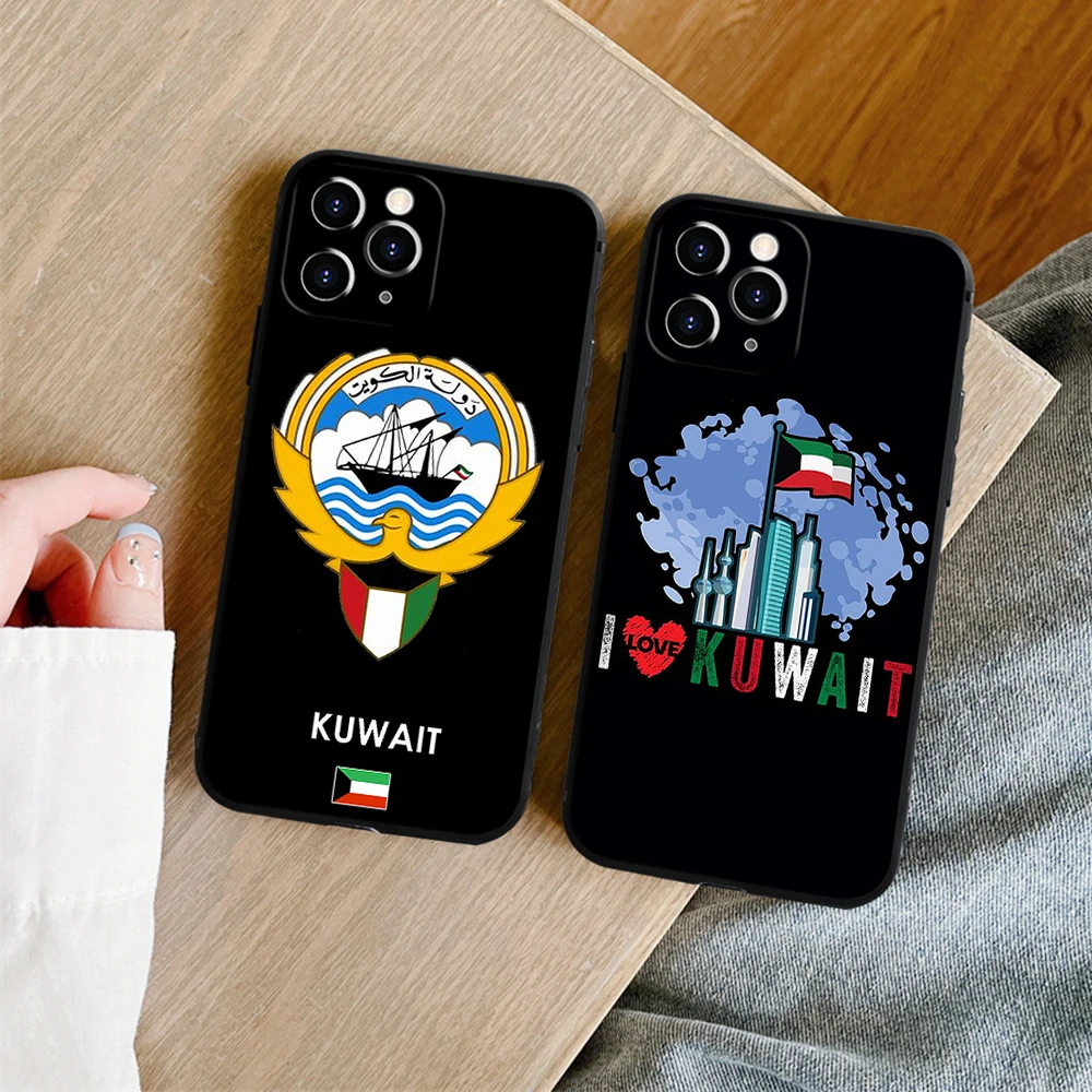 FOR IPhone 14 Kuwait Passport Flag Map Soft Case for Iphone 14 11 12 Pro 8 7 Plus X 13 Pro MAX SE2020 XR XS RICCU Soft Covers