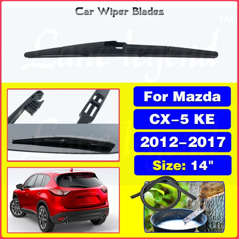 

14" Car Wiper Blade Rear Back Window Windscreen Windshield Wipers For Mazda CX-5 CX5 KE 2012 - 2017 Auto Accessories 2013 2014