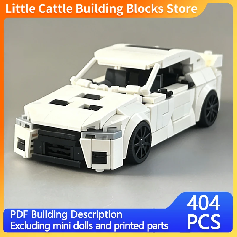 City Car Model MOC Building Bricks High-Performance Four-Door Sedan Modular Technology Gifts Holiday Assemble Children Toys Suit