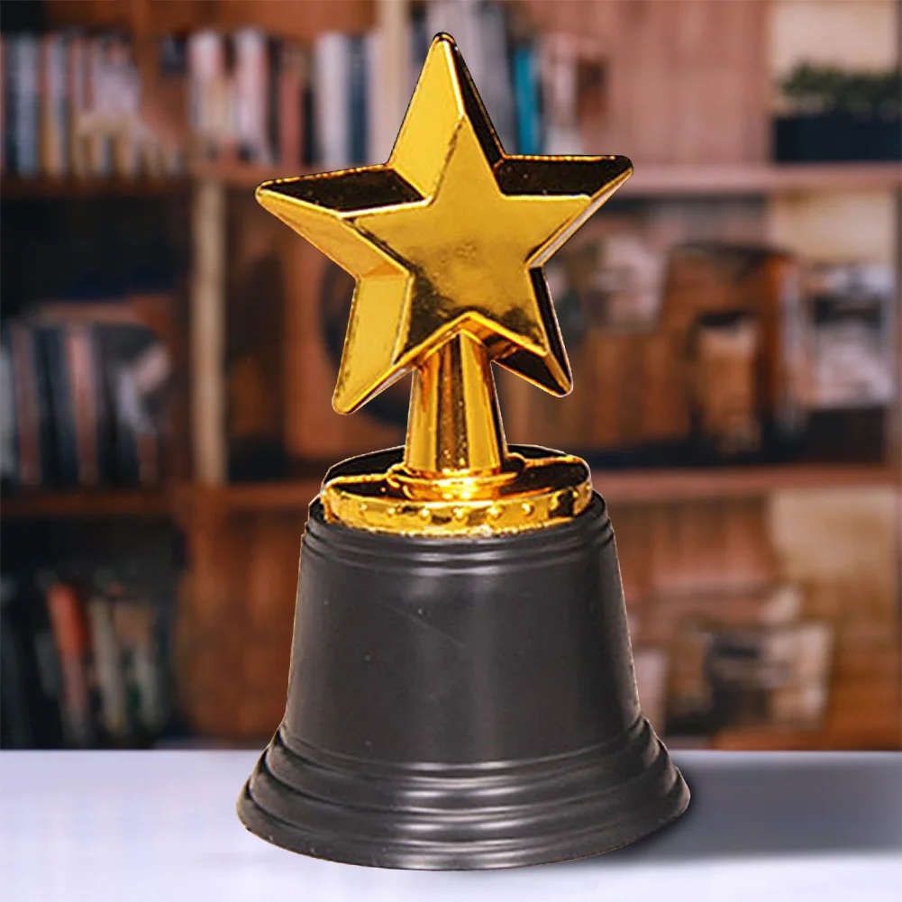 Star Trophy Award Recognition Award Golden Trophies Prize for Kids Party Favors Props Rewards Winning Prizes
