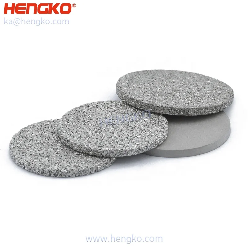 sintered metal porous 304 316L stainless steel micron strainer filter disc / disk