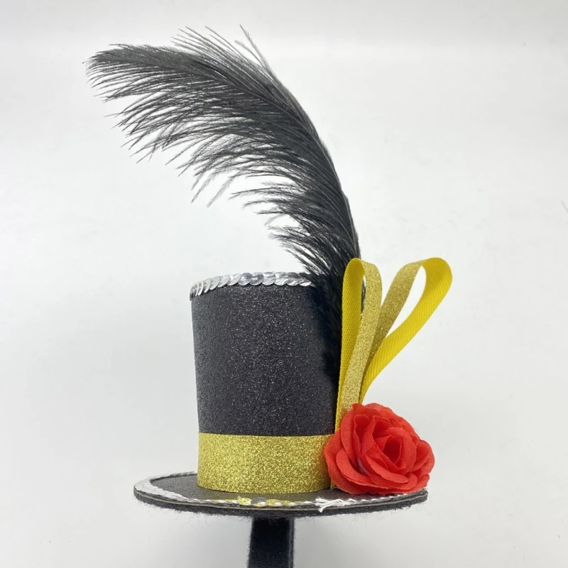 Elegantní fascinator nejvyšší čepice pillbox čepice pro ženy koktejlové čaj večírek headwear vynikající francouzský fascinator pro halloween