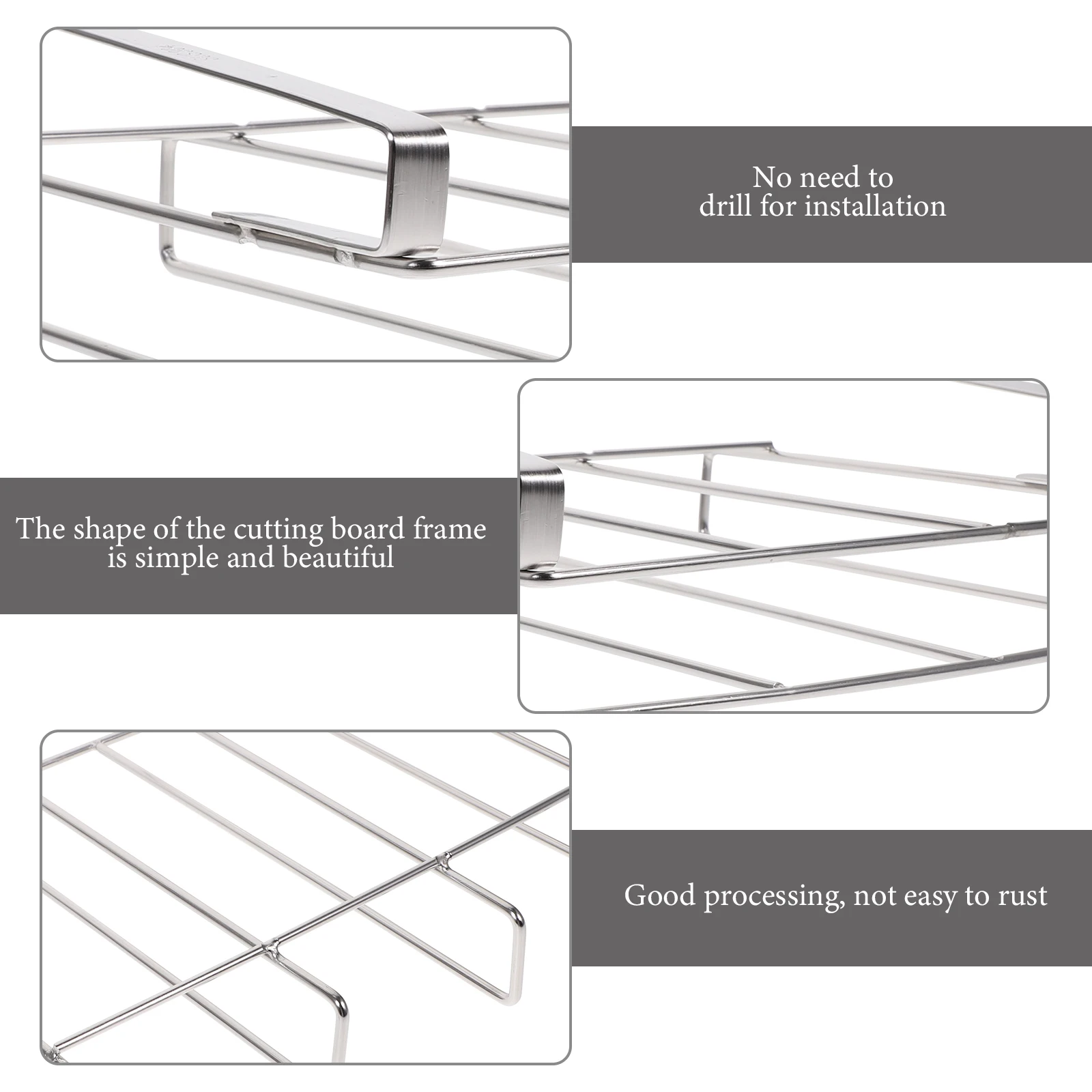

Hanging Cutting Board Rack Strong Bearing Cabinet Kitchen Storage Organizer Multipurpose Pot Lid Holder Kitchen Supplies