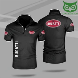 Bugatti koszulki Polo i bluzki Casual T Shirt dla mężczyzn koszulka Anime szybkoschnąca odzież z krótkim rękawem Harajuku torba na sprzęt do golfa Unisex