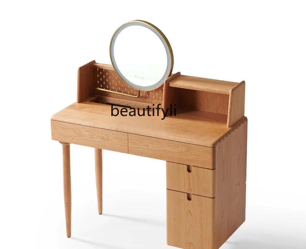 

Dresser, Nordic solid wood cosmetic table, cosmetic storage bedside tableA4567