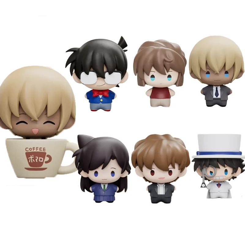 جديد المحقق كونان سوبر دمية صغيرة صندوق أعمى شينيتشي كودو كوجورو أنيمي الشكل المغناطيسي مغناطيس الثلاجة نموذج صندوق غامض #6