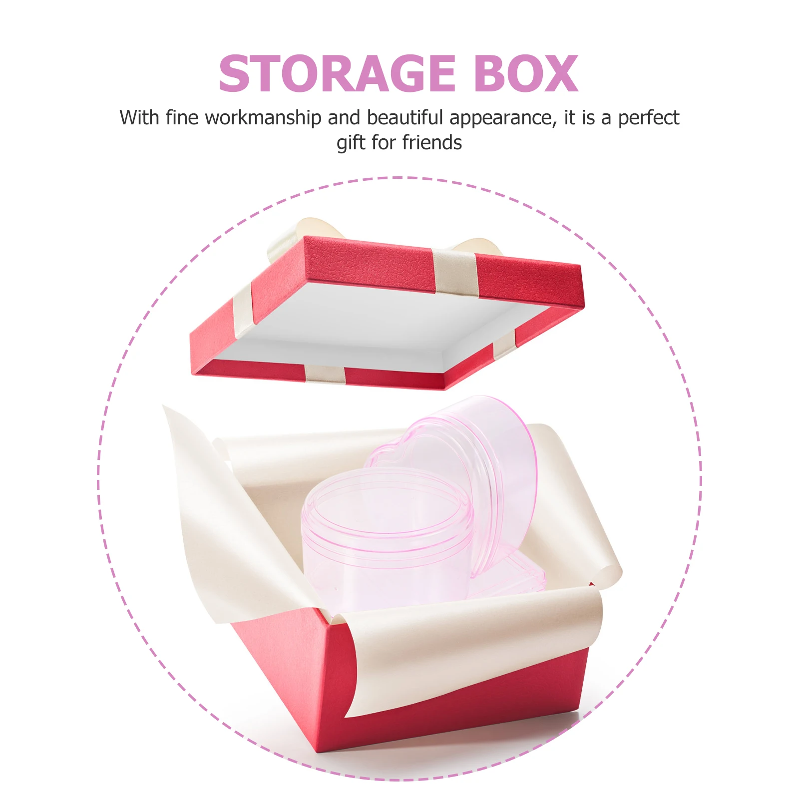 

3pcs Decorative Box Premium Plastic Storage Container Lid Candy Jewelry Coins Holder Portable Small Items Sundries Box Plastic
