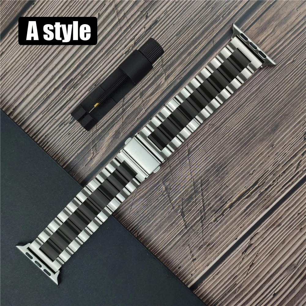Klassieke roestvrijstalen Correa band voor Apple Watch 11 10 46mm 42mm Ultra 2 49mm 9 8 7 6 5 4 se 45mm 44mm 41mm 40mm 3 38mm.