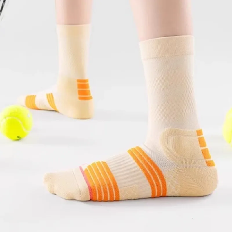 

Sock Leisure Athletic Sports Crew Dress Professional Women Spring Summer Rope Skipping Run Fitness Basketball Towel Bottom B2W35