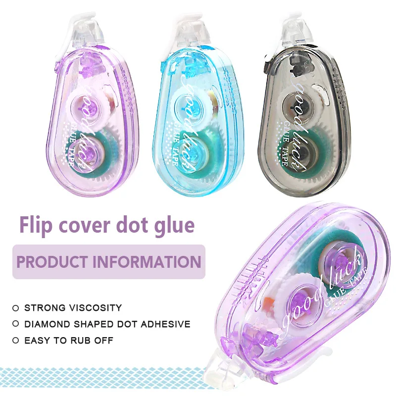 

Ins Стиль Точечная клейкая лента Высокая вязкость Прочный двусторонний клей для студентов Клейкая паста Нелипкая лента для скрапбукинга