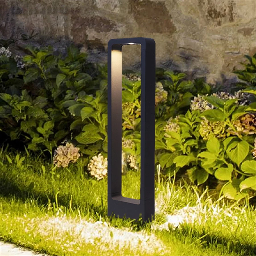 

Outdoor Waterproof IP65 10W LED Lawn Lamp Aluminum Pillar Garden Path Post Light Square Landscape Lawn Light