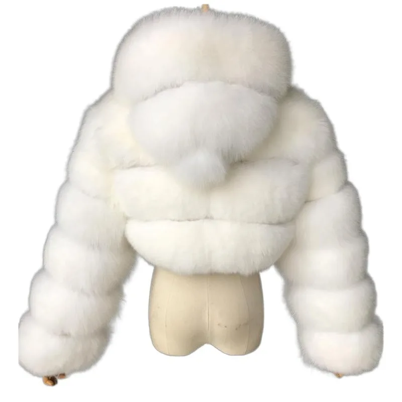 Chaqueta de piel para mujer, abrigos gruesos de otoño e invierno, abrigo de piel sintética para mujer, prendas de vestir exteriores cálidas con cremallera esponjosa, chaquetas cortas de peluche para mujer 2022