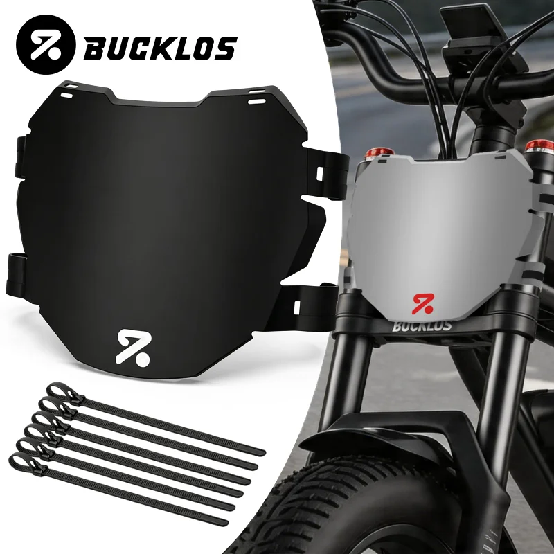 Image of BUCKLOS Universelles Elektrofahrrad-Nummernschild, Vorderes Kennzeichen für Motorräder, Dirt Bikes, BMX, E-Bikes