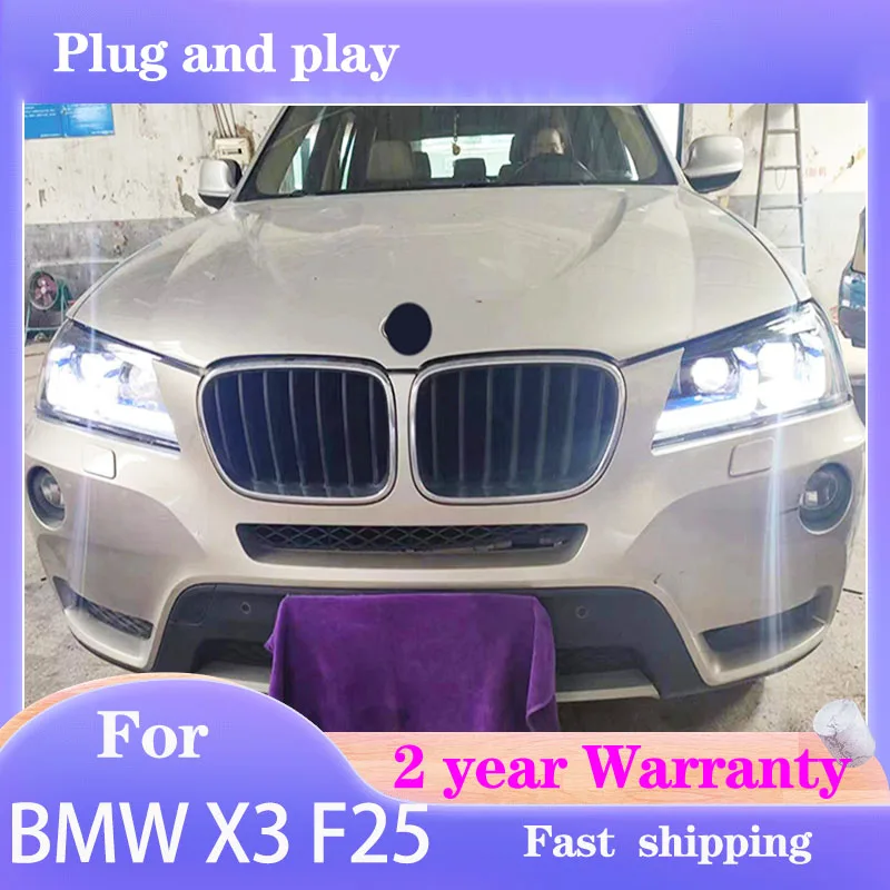 

Car Styling for BMW X3 F25 Headlight 2010-2013 F25 Headlamp DRL Turn Signal High Beam Projector Lens