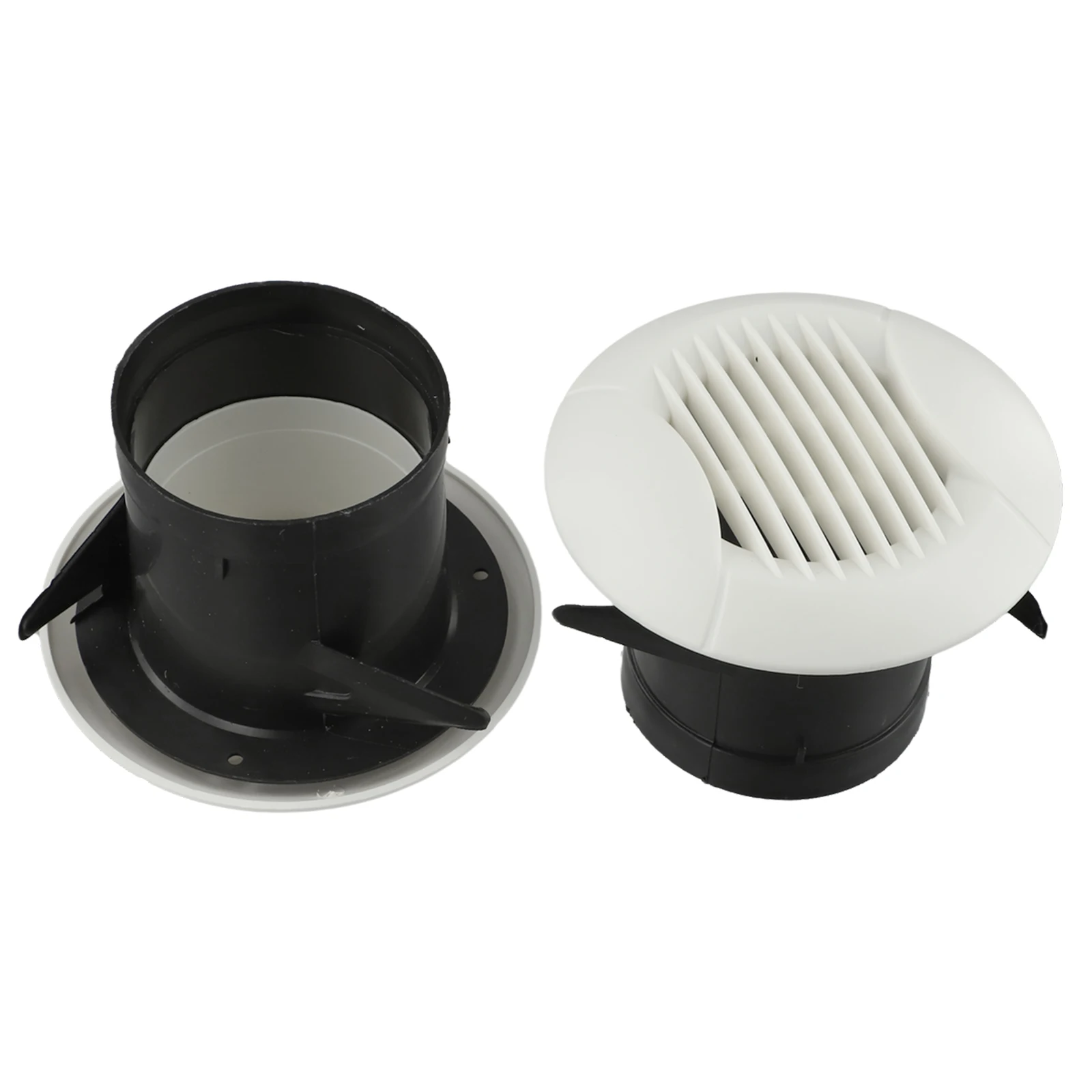 2PCS Air Vent Exhaust Hood Round ABS Vent Covers For Home Ventilation Grilles Removable Components Home Office Air Vent