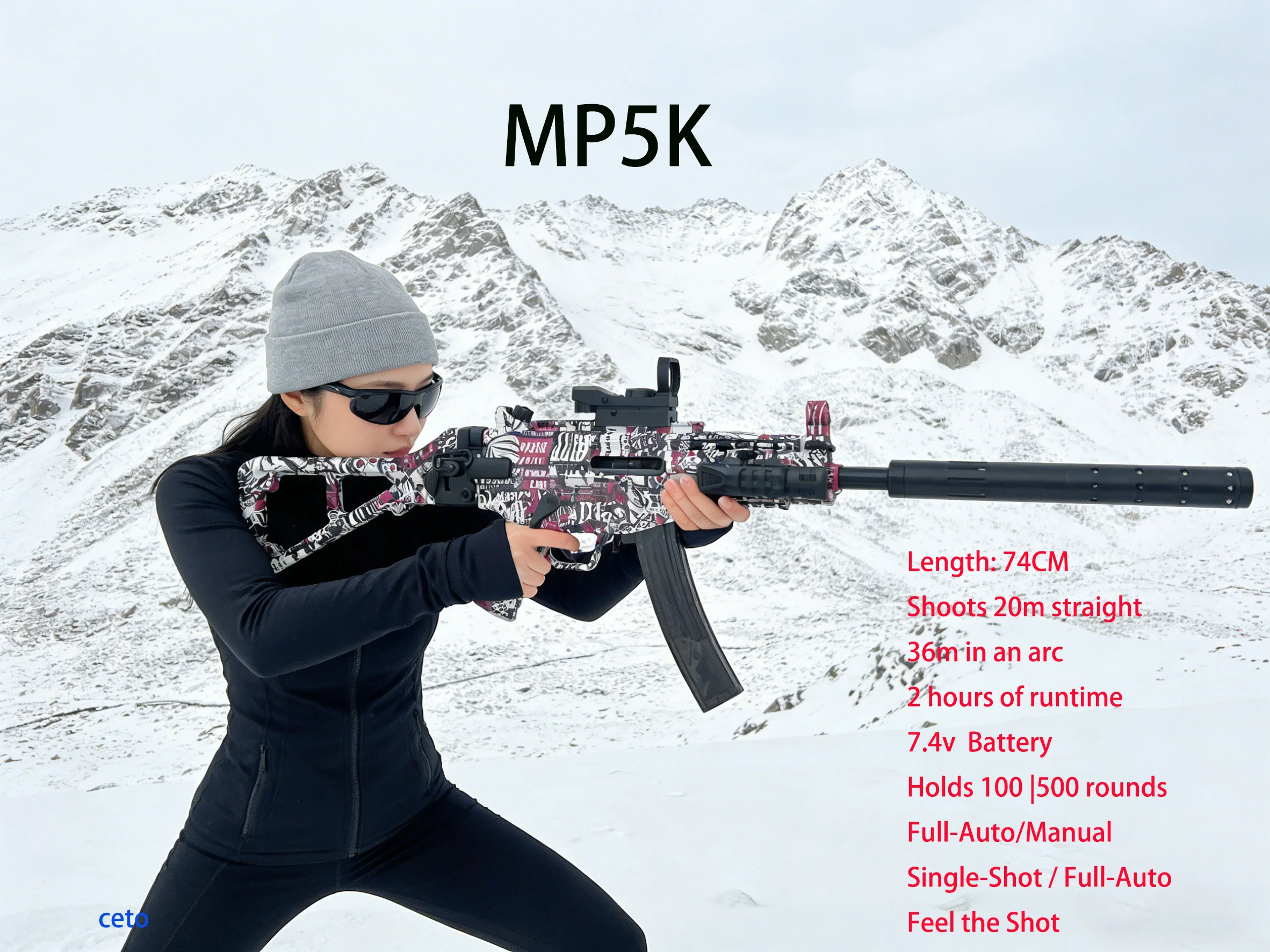 

Игрушка-пистолет с гелевыми бластерами MP5K — идеальный подарок для взрослых и подростков | Электрические и ручные режимы, диапазон 20–35 м. | Безопасное здание команды на открытом воздухе