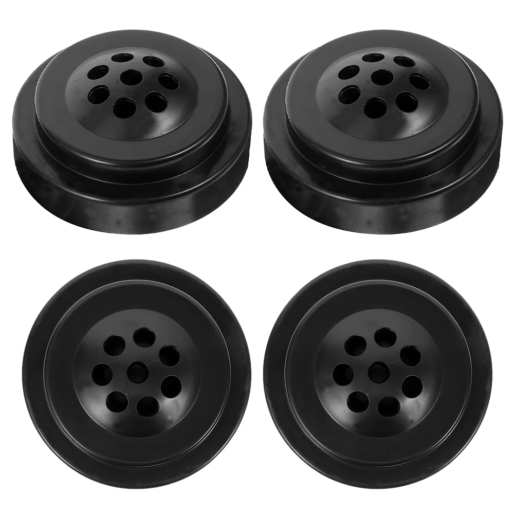 

4pcs Flagpole Base Stand Holder for Desk Mini Indoor Black Small Flags Office Stable Durable Smooth Safe Long Use Flag Stand