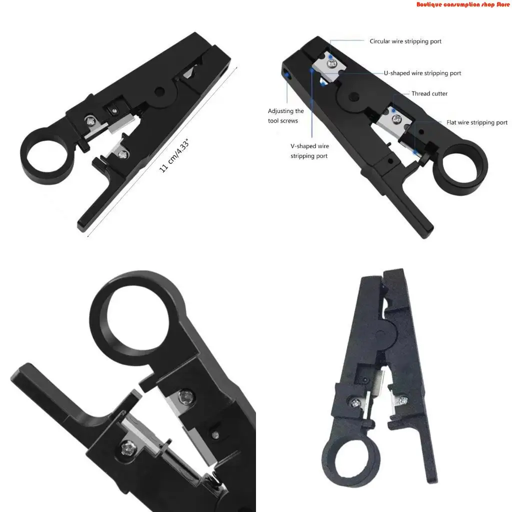 L9NA Mini Multifunction Coaxial Round Flat Knife Model Cable Stripper Wire Cutter