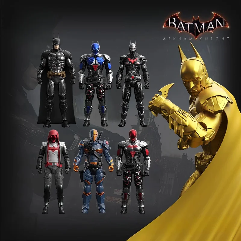 Jaki f5 batman monta bloco modelo dc série periférica arkham cavaleiro 10cm acessórios removíveis brinquedo presente de aniversário