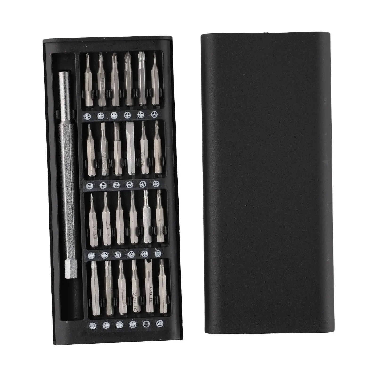 24Pcs Screwdriver Bits Set Precision Magnetic Screw Driver Bits Mini Tool Case Dismountable Professional Hardware Repair Tool